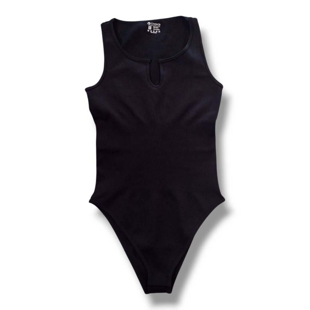 OQQ Ribbed Tank Bodysuit